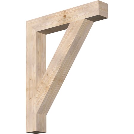 Ekena Millwork Traditional Block Smooth Bracket, Douglas Fir, 5 1/2"W x 36"D x 44"H BKT06X36X44TRA05SDF